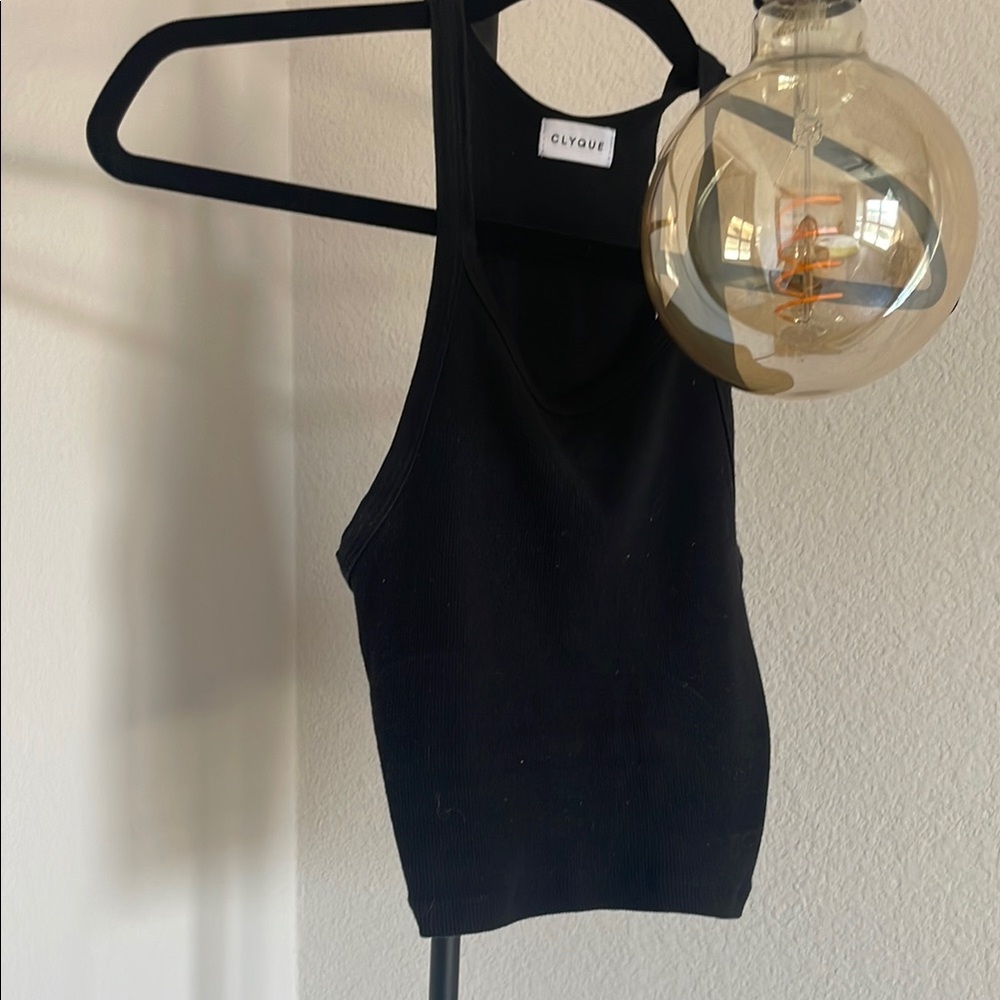 CLYQUE THE LABEL West Soft Ribbed Crop Tank